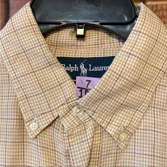 Ralph Lauren Yarmouth‎ 100% cotton button down shirt 16 32/33 - Picture 1 of 6